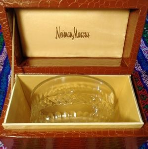 6" Lead Crystal Bowl by Neiman Marcus Mouth Blown